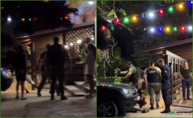 Caz nou de agresiune: Agenți de pază Bercut, surprinși în timp ce lovesc mai mulți tineri încătușați. Polițiștii stau și privesc